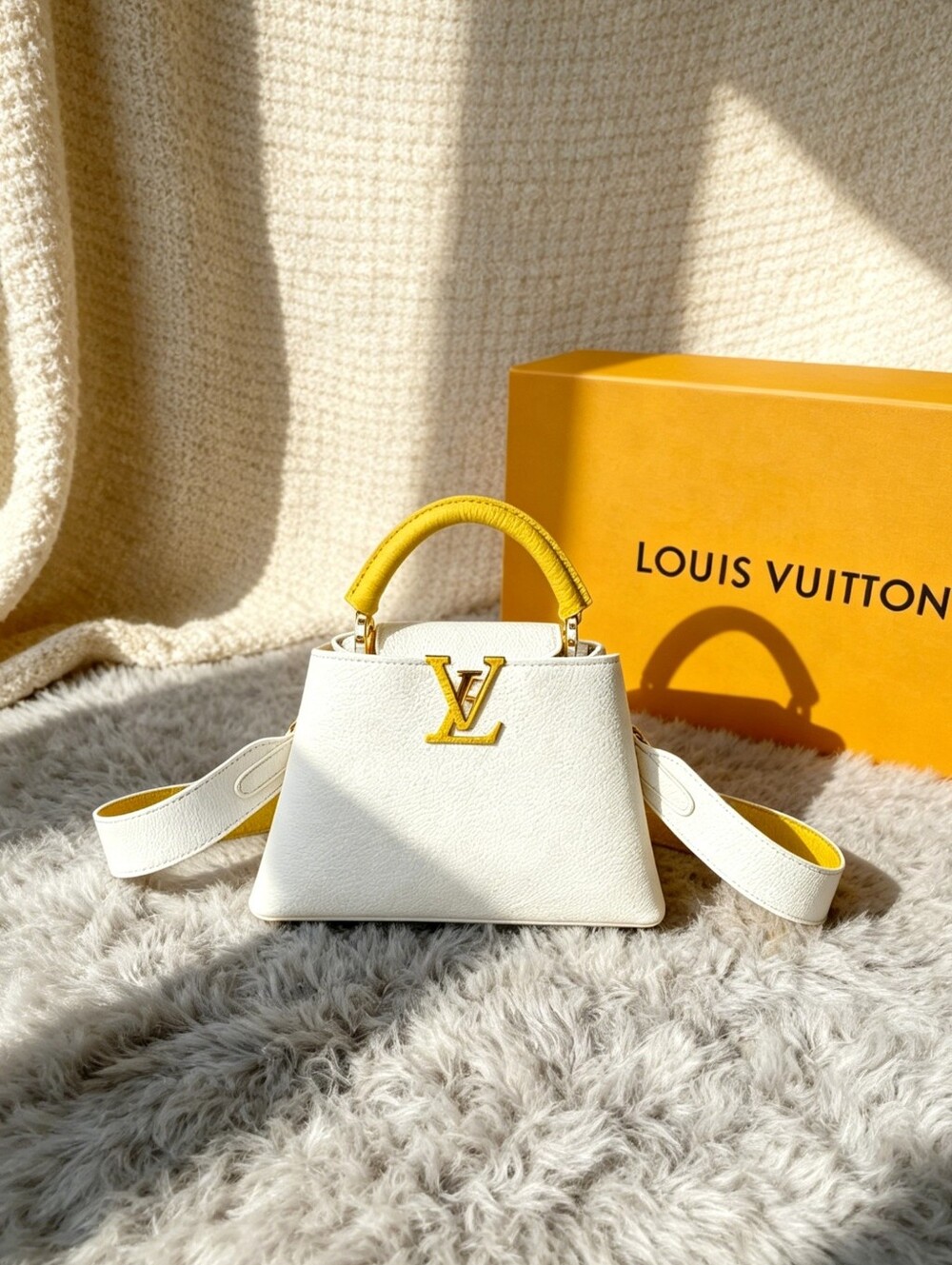 Louis Vuitton Capucines BB White